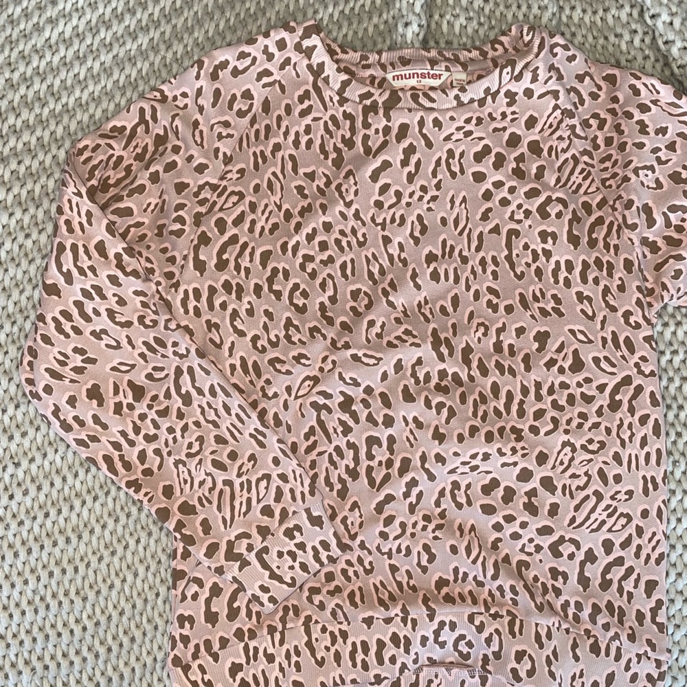 Munster Pink Leopard Sweatshirt